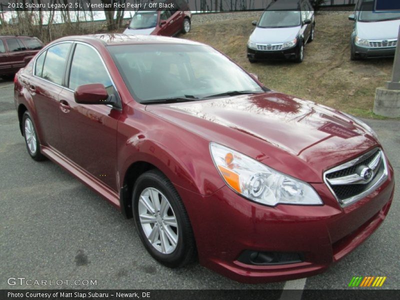 Venetian Red Pearl / Off Black 2012 Subaru Legacy 2.5i