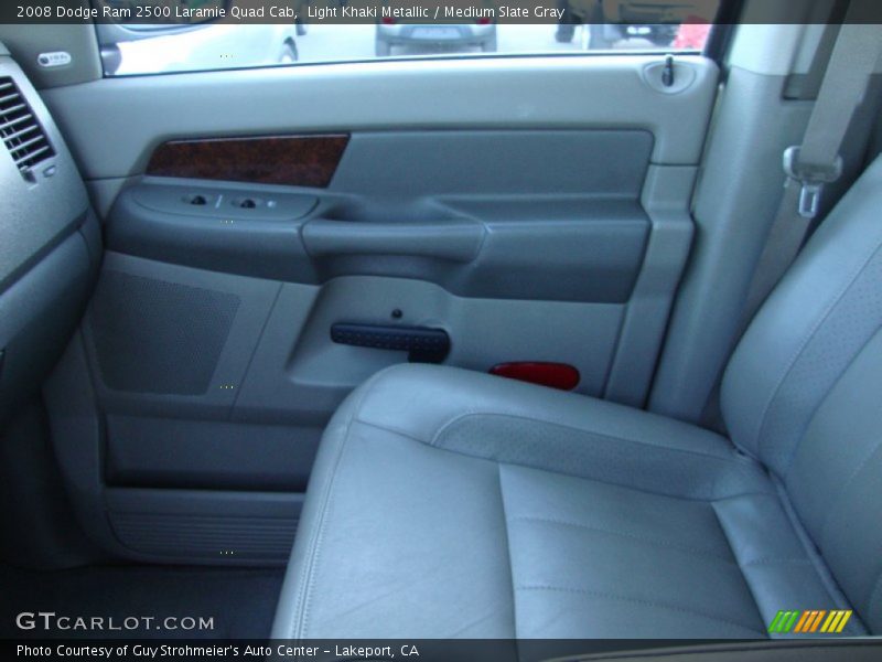 Light Khaki Metallic / Medium Slate Gray 2008 Dodge Ram 2500 Laramie Quad Cab