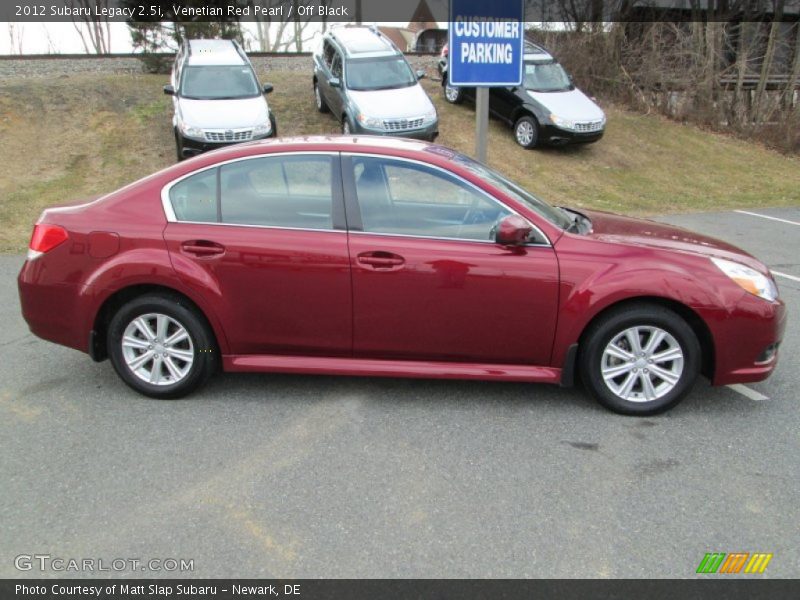 Venetian Red Pearl / Off Black 2012 Subaru Legacy 2.5i