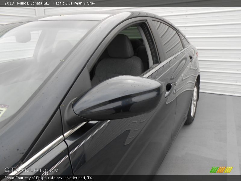 Pacific Blue Pearl / Gray 2013 Hyundai Sonata GLS