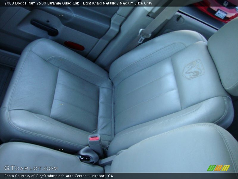 Light Khaki Metallic / Medium Slate Gray 2008 Dodge Ram 2500 Laramie Quad Cab