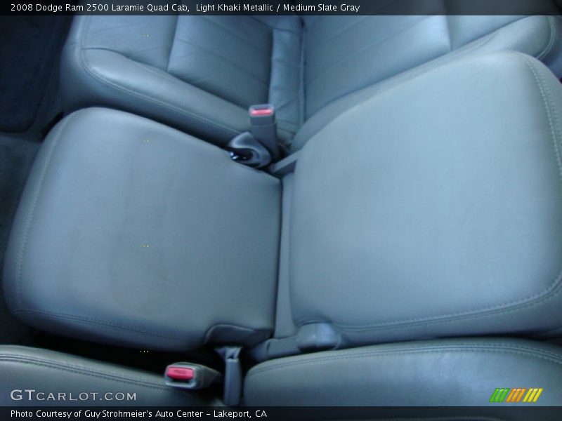 Light Khaki Metallic / Medium Slate Gray 2008 Dodge Ram 2500 Laramie Quad Cab