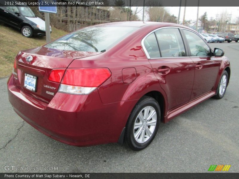 Venetian Red Pearl / Off Black 2012 Subaru Legacy 2.5i