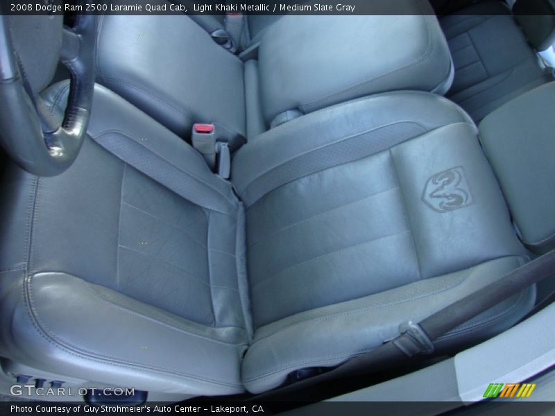 Light Khaki Metallic / Medium Slate Gray 2008 Dodge Ram 2500 Laramie Quad Cab