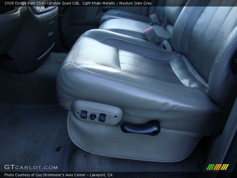 Light Khaki Metallic / Medium Slate Gray 2008 Dodge Ram 2500 Laramie Quad Cab