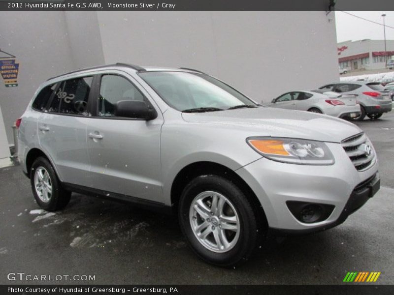 Moonstone Silver / Gray 2012 Hyundai Santa Fe GLS AWD