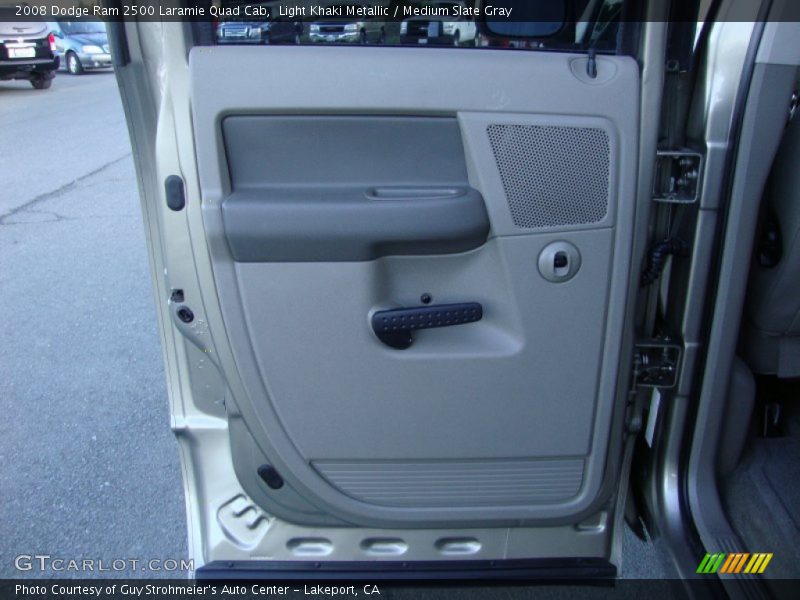 Light Khaki Metallic / Medium Slate Gray 2008 Dodge Ram 2500 Laramie Quad Cab