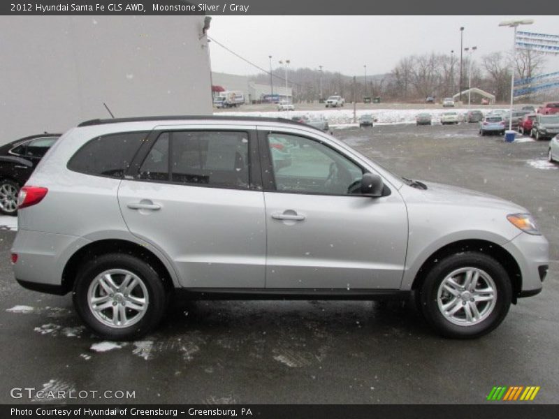 Moonstone Silver / Gray 2012 Hyundai Santa Fe GLS AWD
