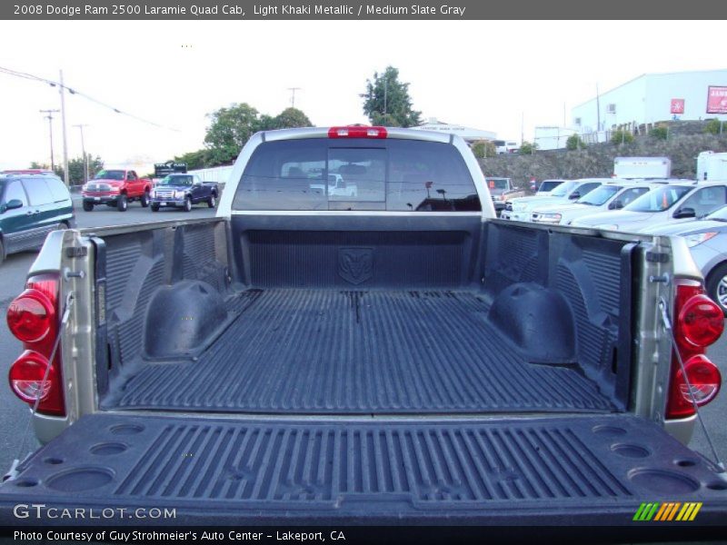 Light Khaki Metallic / Medium Slate Gray 2008 Dodge Ram 2500 Laramie Quad Cab
