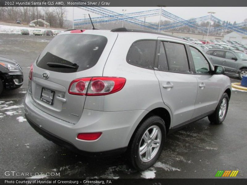 Moonstone Silver / Gray 2012 Hyundai Santa Fe GLS AWD
