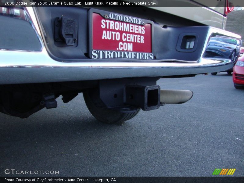 Light Khaki Metallic / Medium Slate Gray 2008 Dodge Ram 2500 Laramie Quad Cab