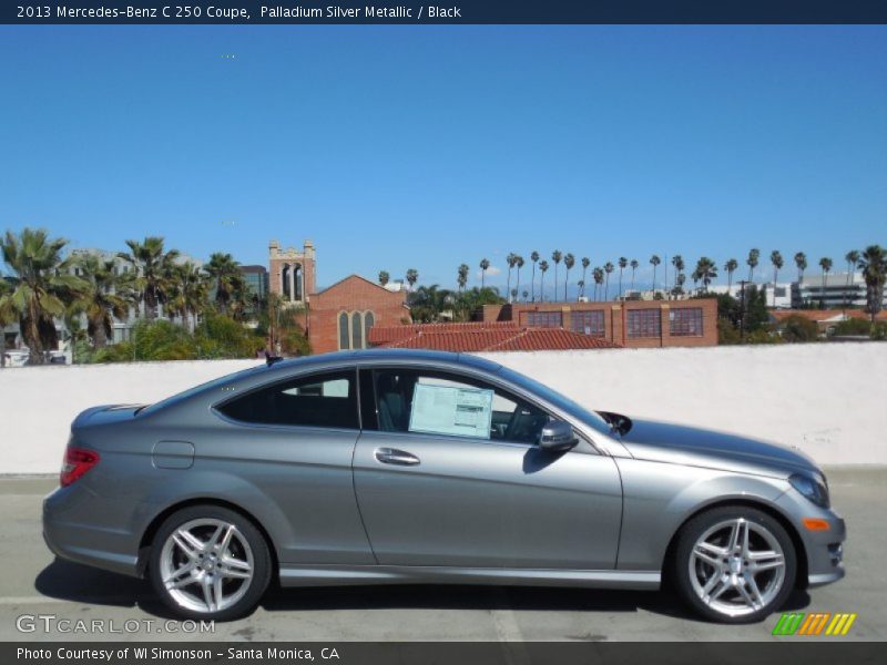 Palladium Silver Metallic / Black 2013 Mercedes-Benz C 250 Coupe