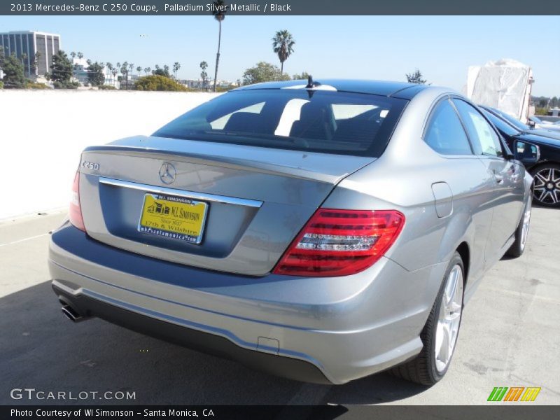 Palladium Silver Metallic / Black 2013 Mercedes-Benz C 250 Coupe