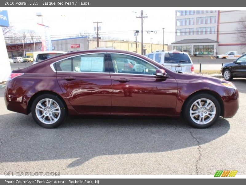 Basque Red Pearl / Taupe 2010 Acura TL 3.5