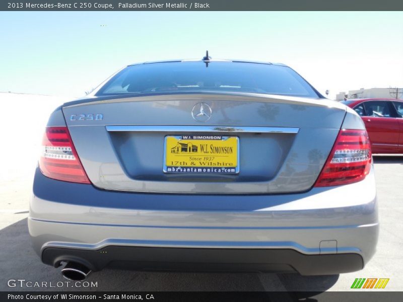Palladium Silver Metallic / Black 2013 Mercedes-Benz C 250 Coupe