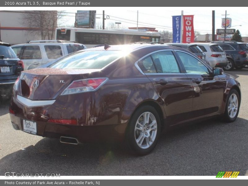Basque Red Pearl / Taupe 2010 Acura TL 3.5