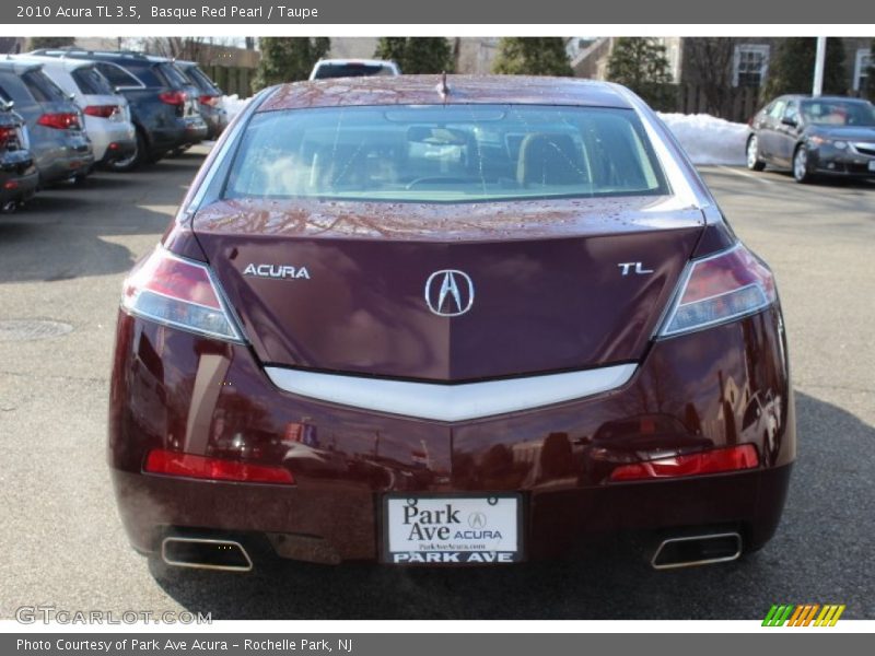 Basque Red Pearl / Taupe 2010 Acura TL 3.5