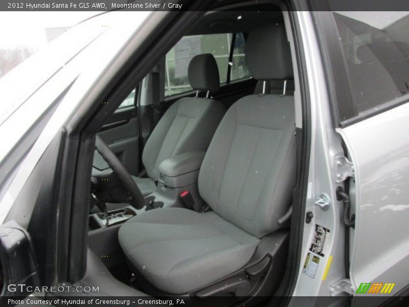 Moonstone Silver / Gray 2012 Hyundai Santa Fe GLS AWD