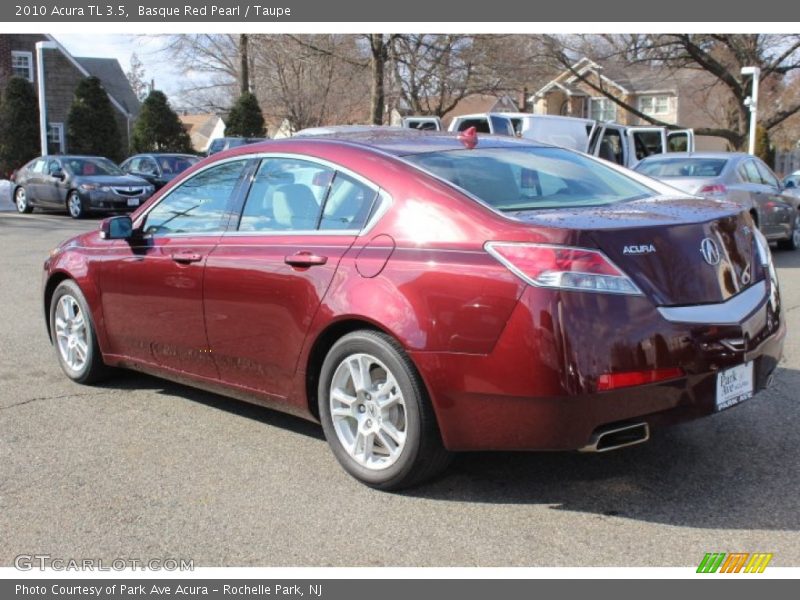 Basque Red Pearl / Taupe 2010 Acura TL 3.5