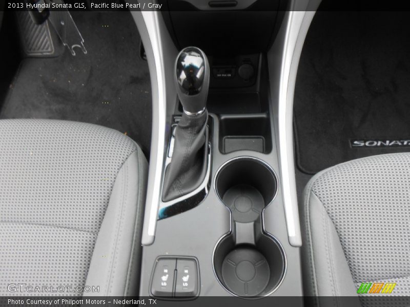 Pacific Blue Pearl / Gray 2013 Hyundai Sonata GLS