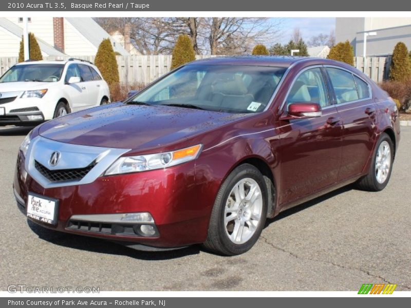 Basque Red Pearl / Taupe 2010 Acura TL 3.5
