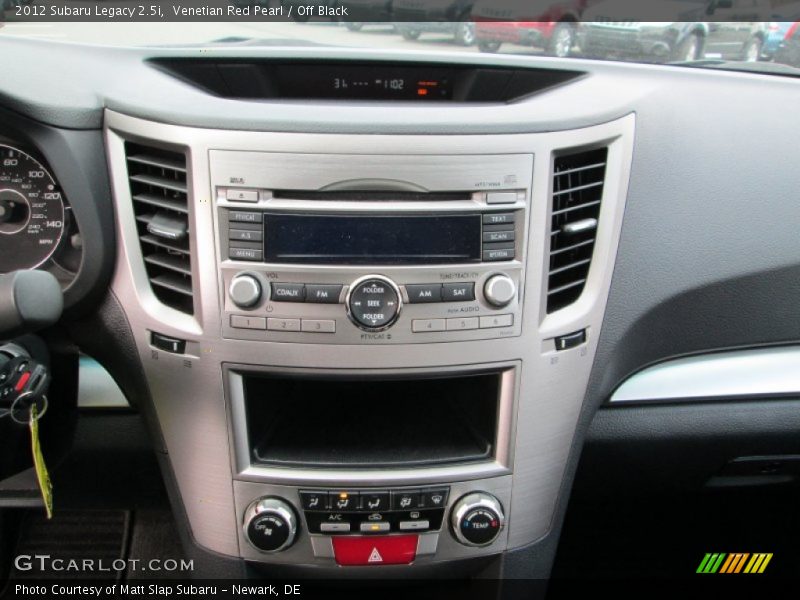 Venetian Red Pearl / Off Black 2012 Subaru Legacy 2.5i