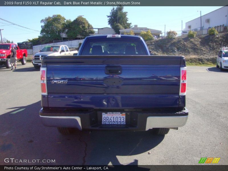 Dark Blue Pearl Metallic / Stone/Medium Stone 2009 Ford F150 XLT Regular Cab