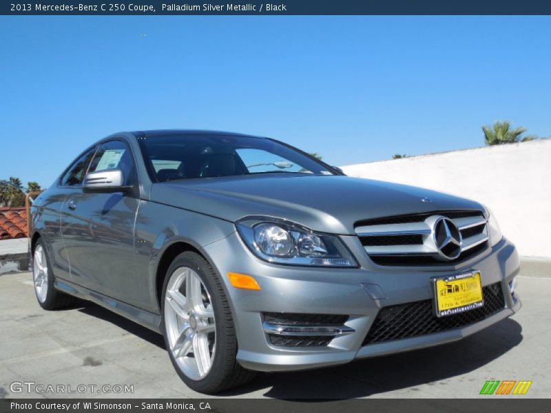 Palladium Silver Metallic / Black 2013 Mercedes-Benz C 250 Coupe