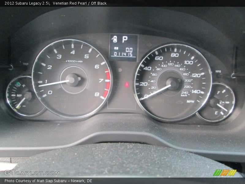 Venetian Red Pearl / Off Black 2012 Subaru Legacy 2.5i