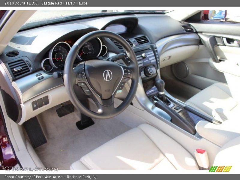 Basque Red Pearl / Taupe 2010 Acura TL 3.5