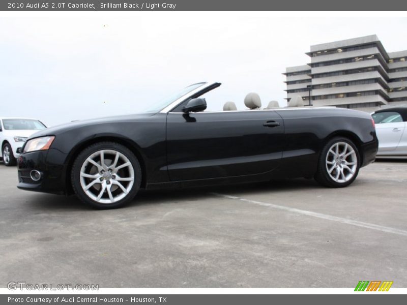 Brilliant Black / Light Gray 2010 Audi A5 2.0T Cabriolet