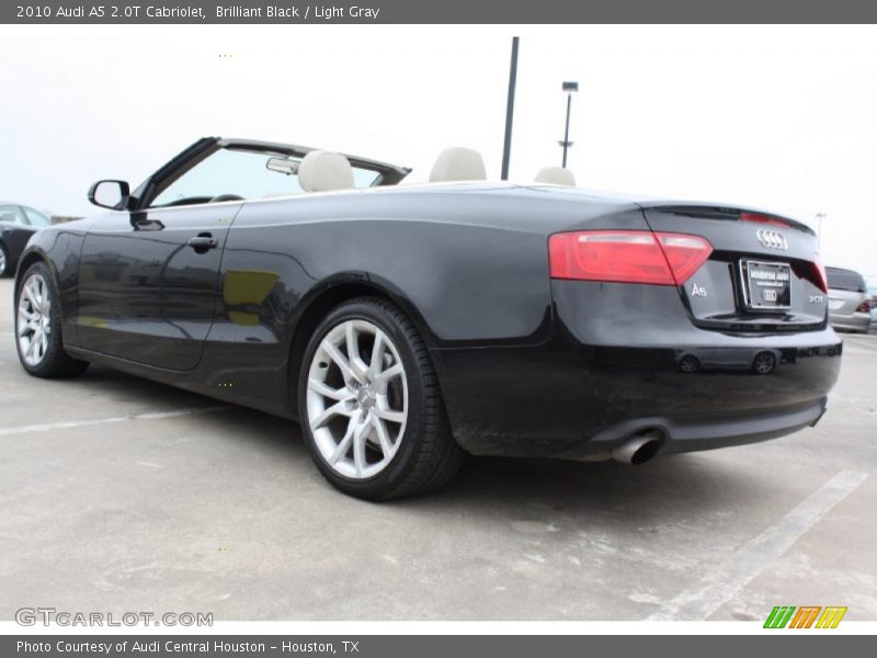 Brilliant Black / Light Gray 2010 Audi A5 2.0T Cabriolet