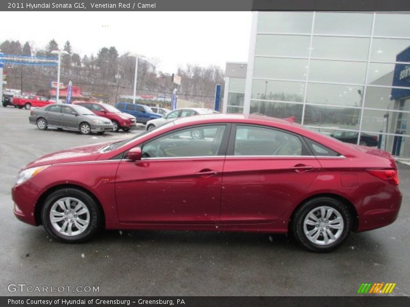 Venetian Red / Camel 2011 Hyundai Sonata GLS