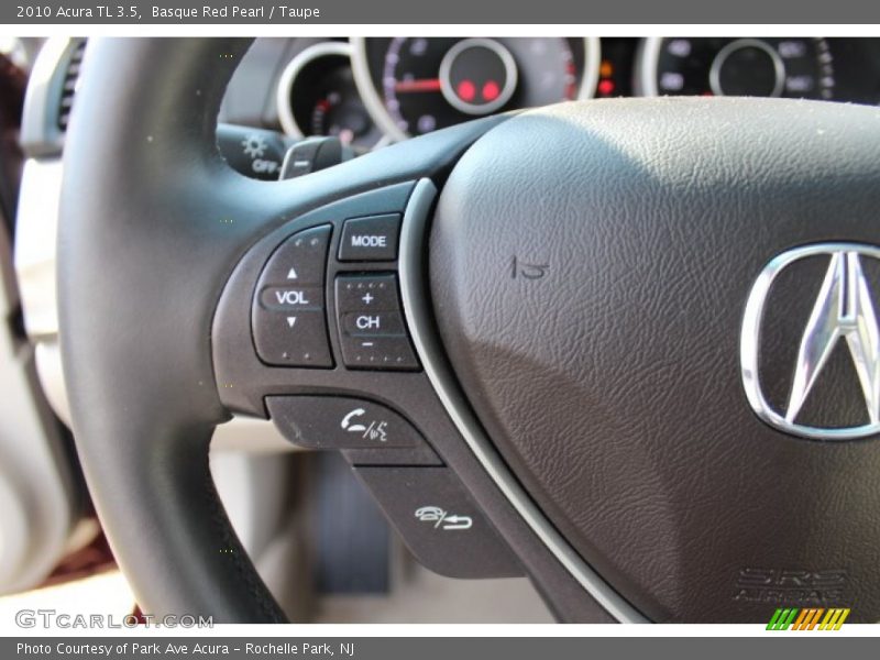 Basque Red Pearl / Taupe 2010 Acura TL 3.5