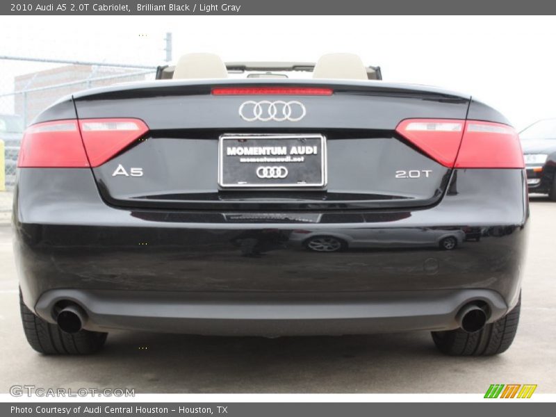 Brilliant Black / Light Gray 2010 Audi A5 2.0T Cabriolet