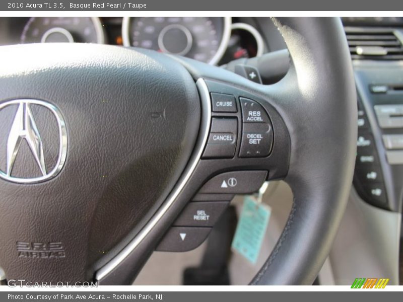 Basque Red Pearl / Taupe 2010 Acura TL 3.5