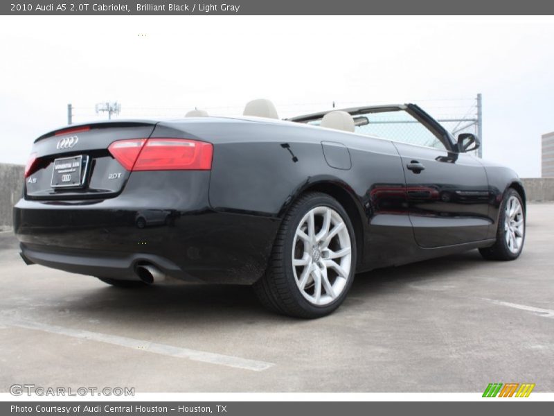 Brilliant Black / Light Gray 2010 Audi A5 2.0T Cabriolet