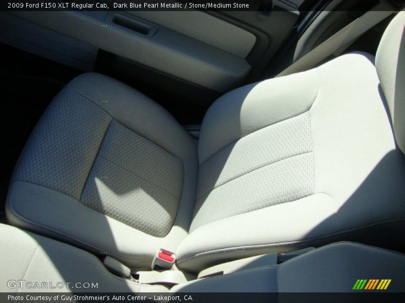 Dark Blue Pearl Metallic / Stone/Medium Stone 2009 Ford F150 XLT Regular Cab