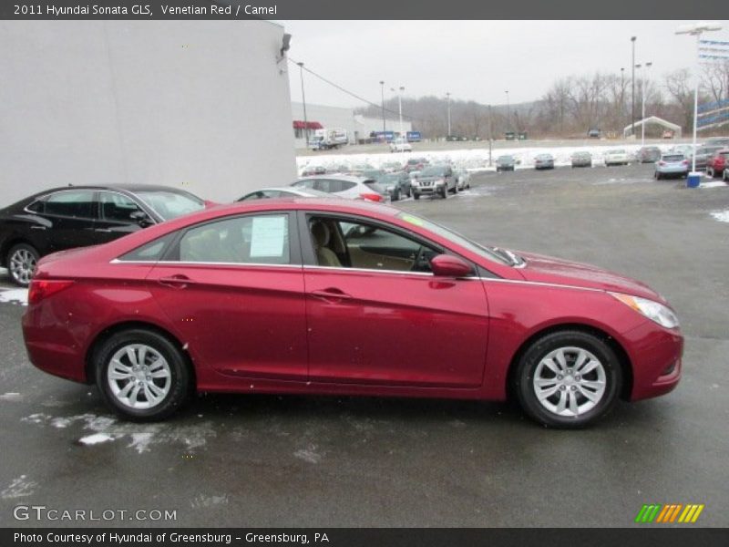 Venetian Red / Camel 2011 Hyundai Sonata GLS