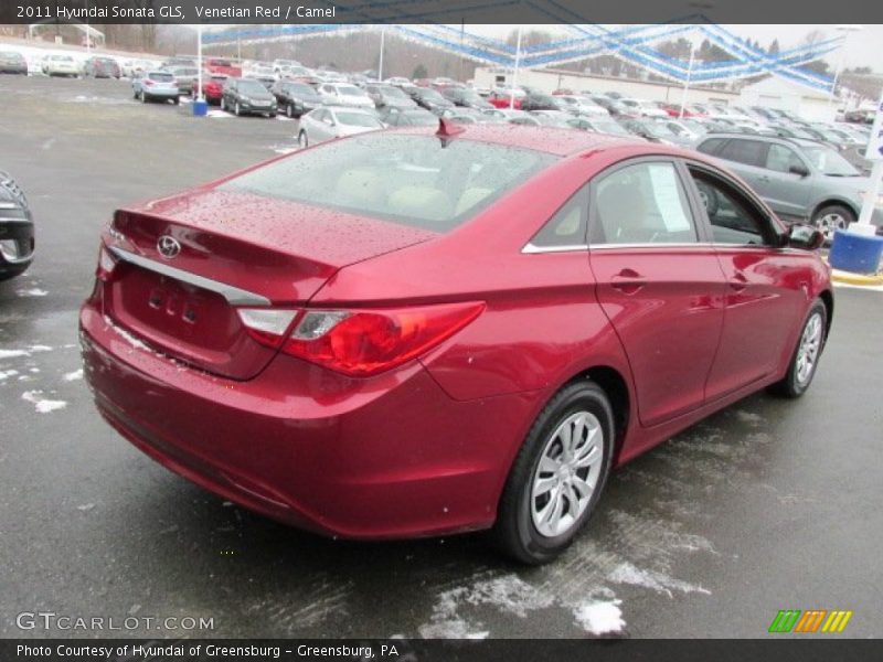 Venetian Red / Camel 2011 Hyundai Sonata GLS