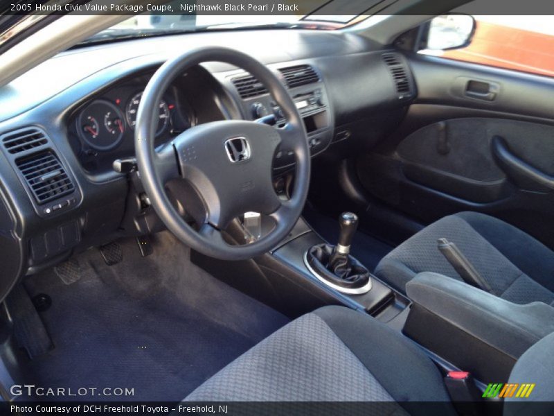 Black Interior - 2005 Civic Value Package Coupe 
