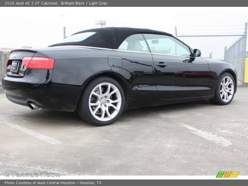 Brilliant Black / Light Gray 2010 Audi A5 2.0T Cabriolet