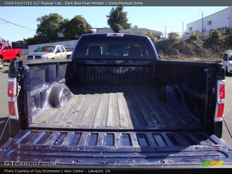 Dark Blue Pearl Metallic / Stone/Medium Stone 2009 Ford F150 XLT Regular Cab