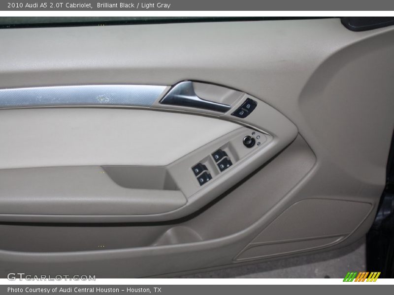Brilliant Black / Light Gray 2010 Audi A5 2.0T Cabriolet