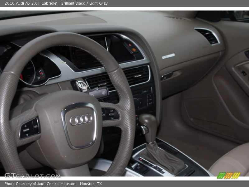 Brilliant Black / Light Gray 2010 Audi A5 2.0T Cabriolet