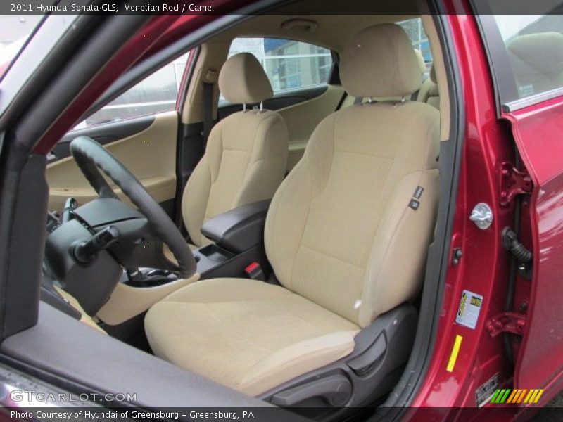 Venetian Red / Camel 2011 Hyundai Sonata GLS