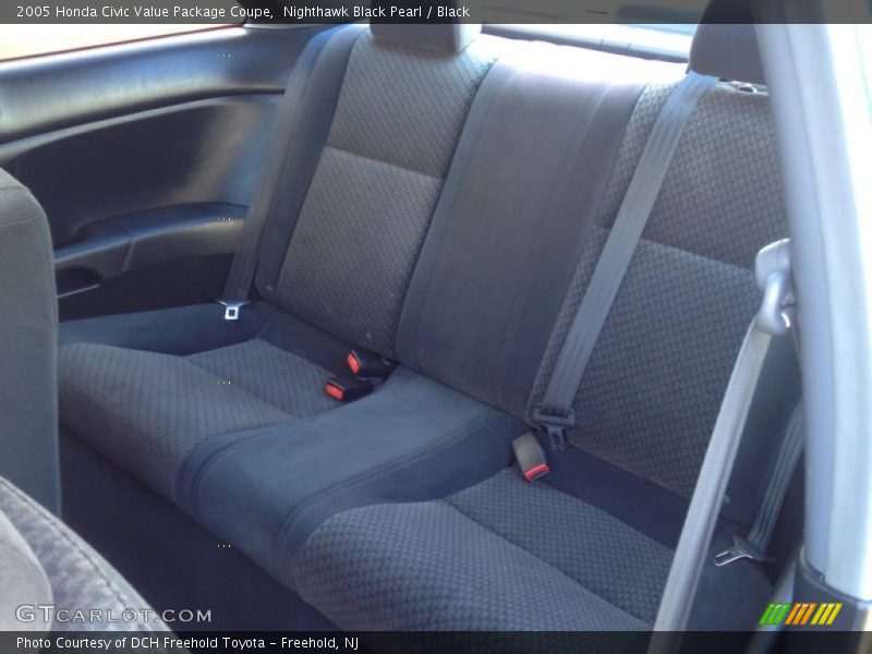 Rear Seat of 2005 Civic Value Package Coupe