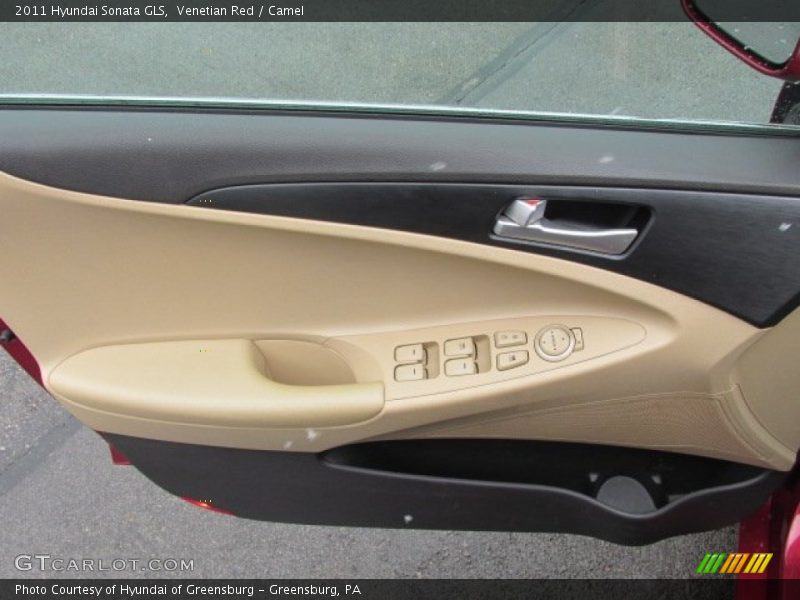 Venetian Red / Camel 2011 Hyundai Sonata GLS