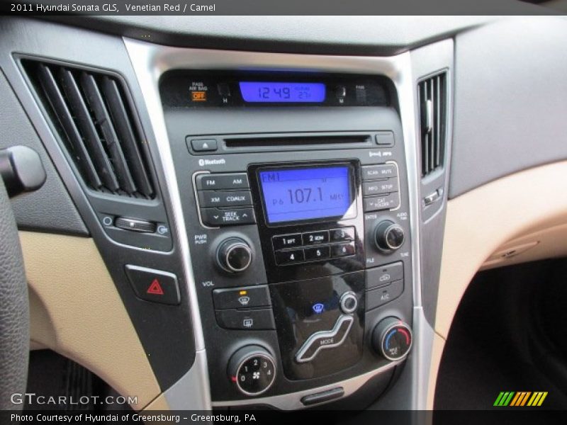 Venetian Red / Camel 2011 Hyundai Sonata GLS