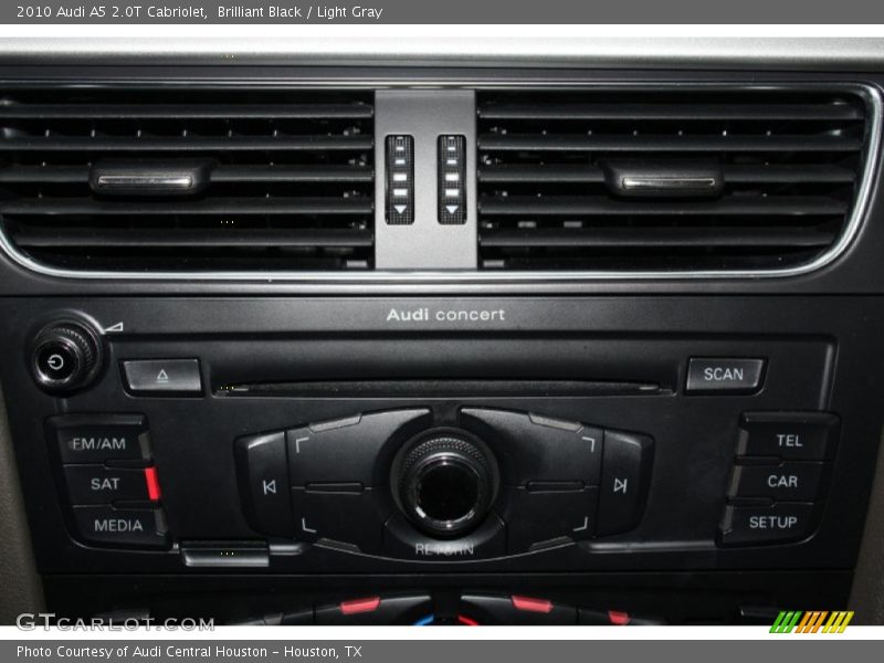 Brilliant Black / Light Gray 2010 Audi A5 2.0T Cabriolet